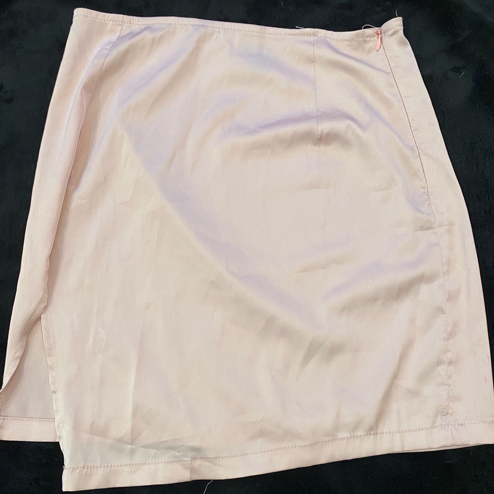 Shein satin skirt
